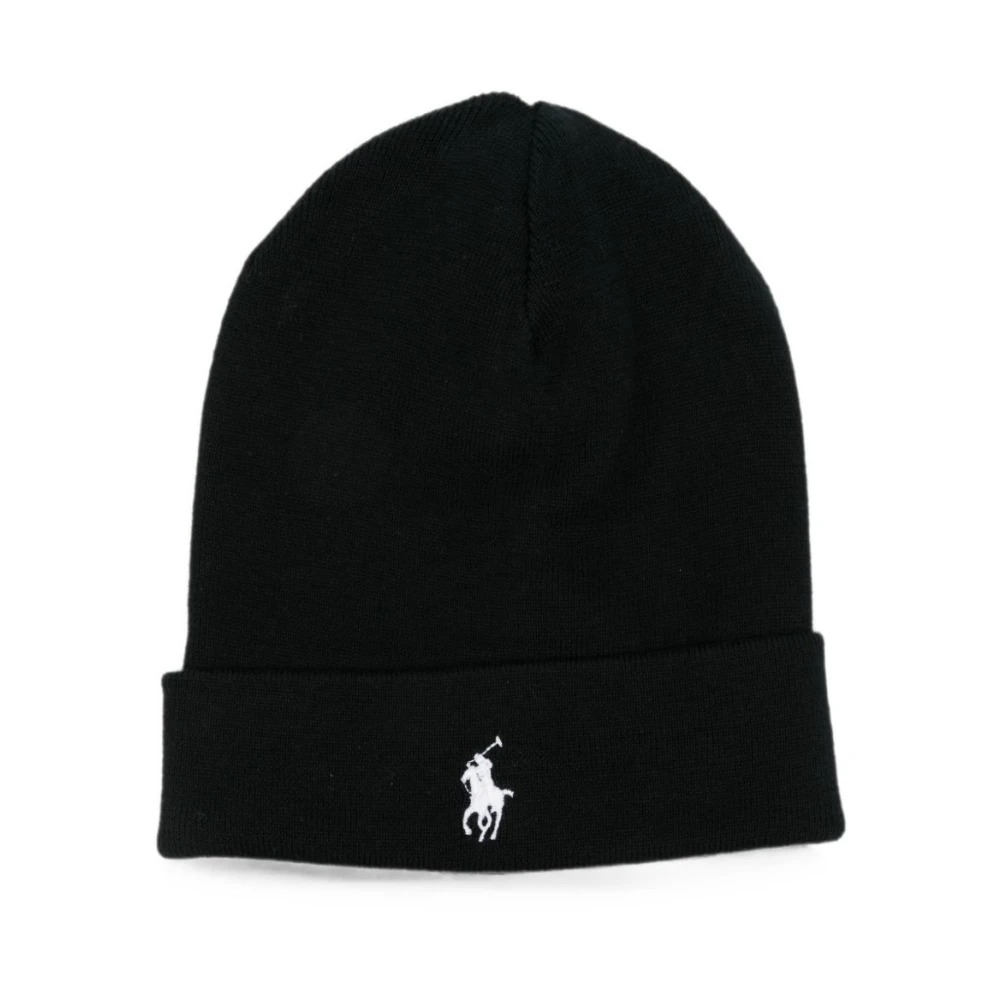 Polo Ralph Lauren Uomo Nero - Berretto Con Logo Ricamato - Accessories - One Size