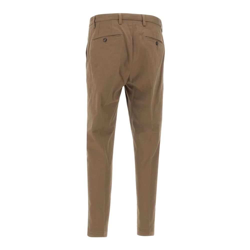 Paolo Pecora Mud Chino Broek Slim Fit Brown Heren