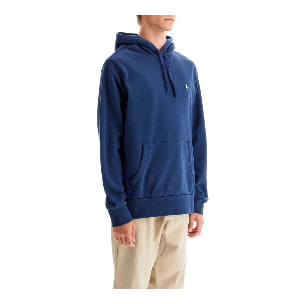 Polo Ralph Lauren Hoodie met geborduurde pony Blue Heren