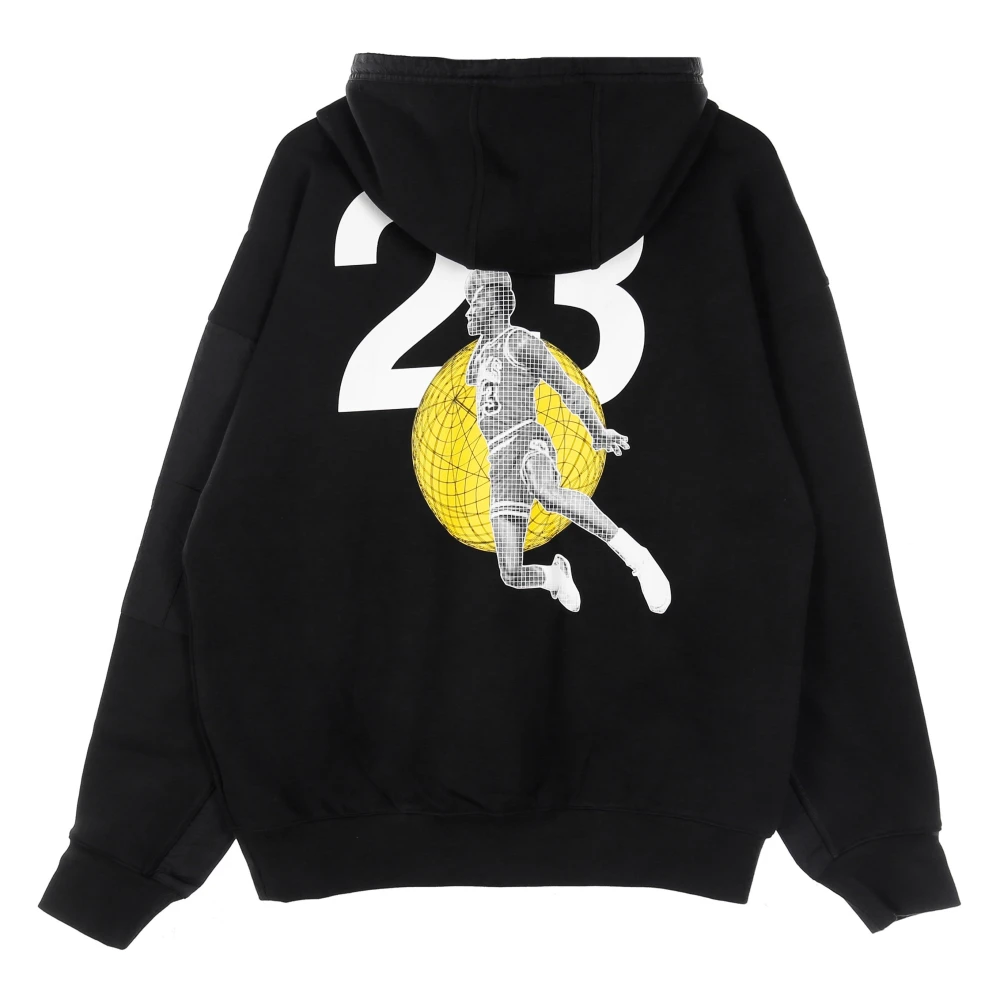 Jordan Fleece Pullover Hoody Zwart Wit Black Heren