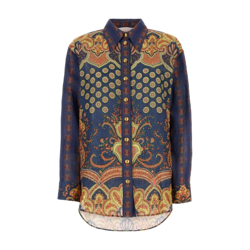 Valentino Garavani Women's Shirt In Lino Paisley Medaglioni Voyage Imaginaire