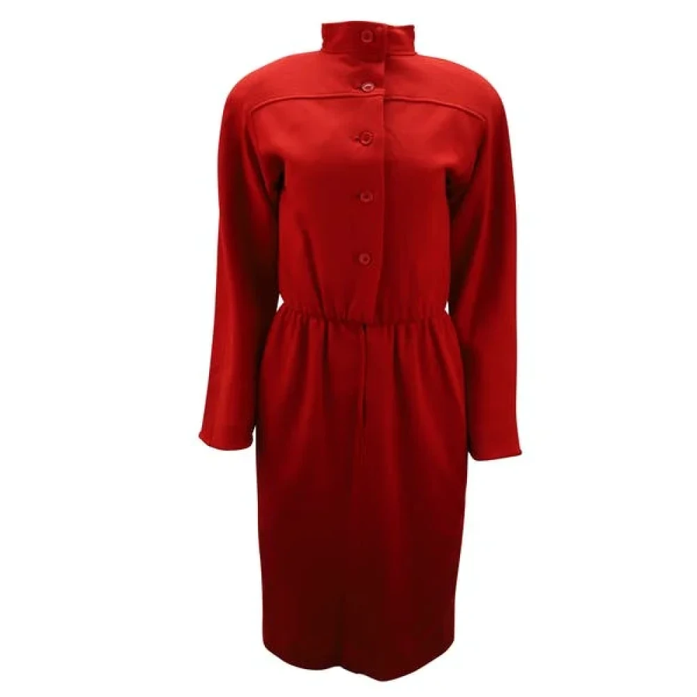 Oscar De La Renta Pre-owned Pre-owned Wool dresses Red, Dam