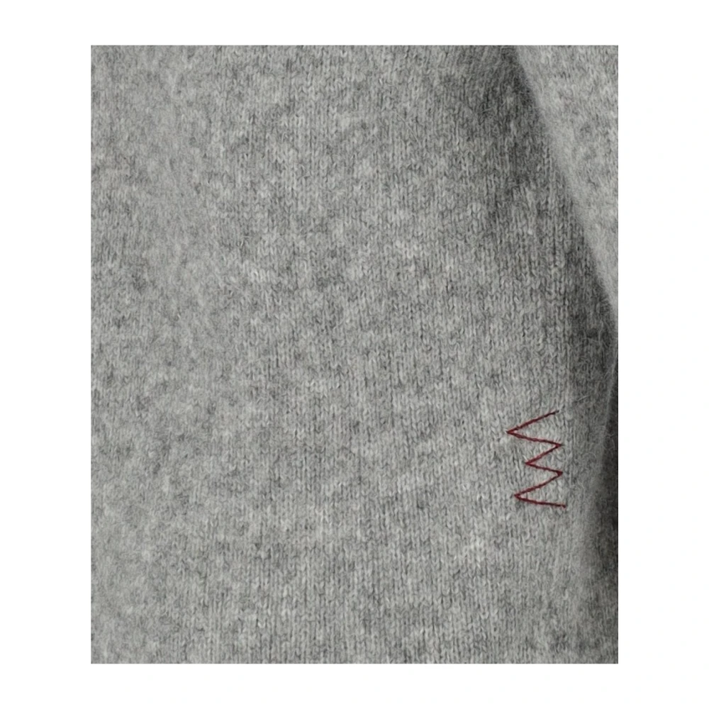 Amaránto Grijze Gebreide Hoodie met Raglanmouwen Gray Heren