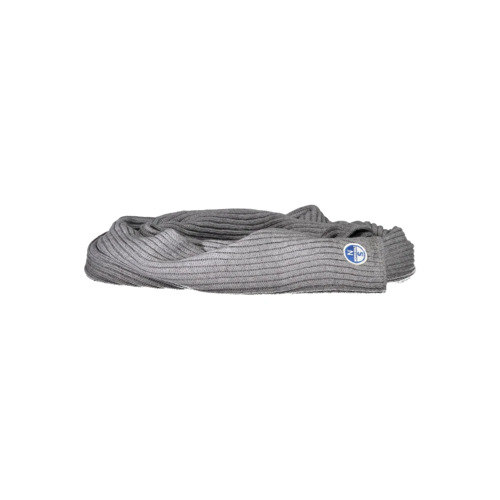 North Sails Gray Men's Scarf With Logo Application - Male - Scarves - Gray - One Size - Accessories