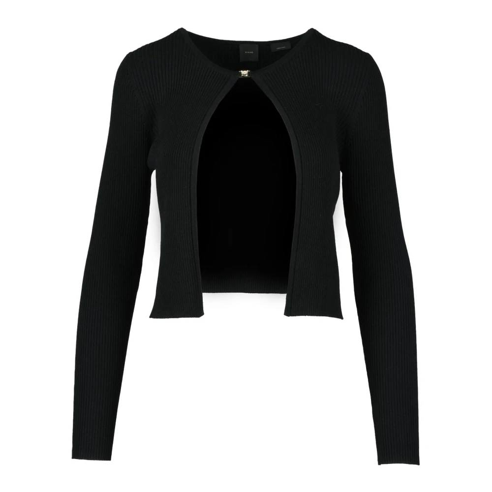 Pinko Zachte Gebreide Vest Black Dames