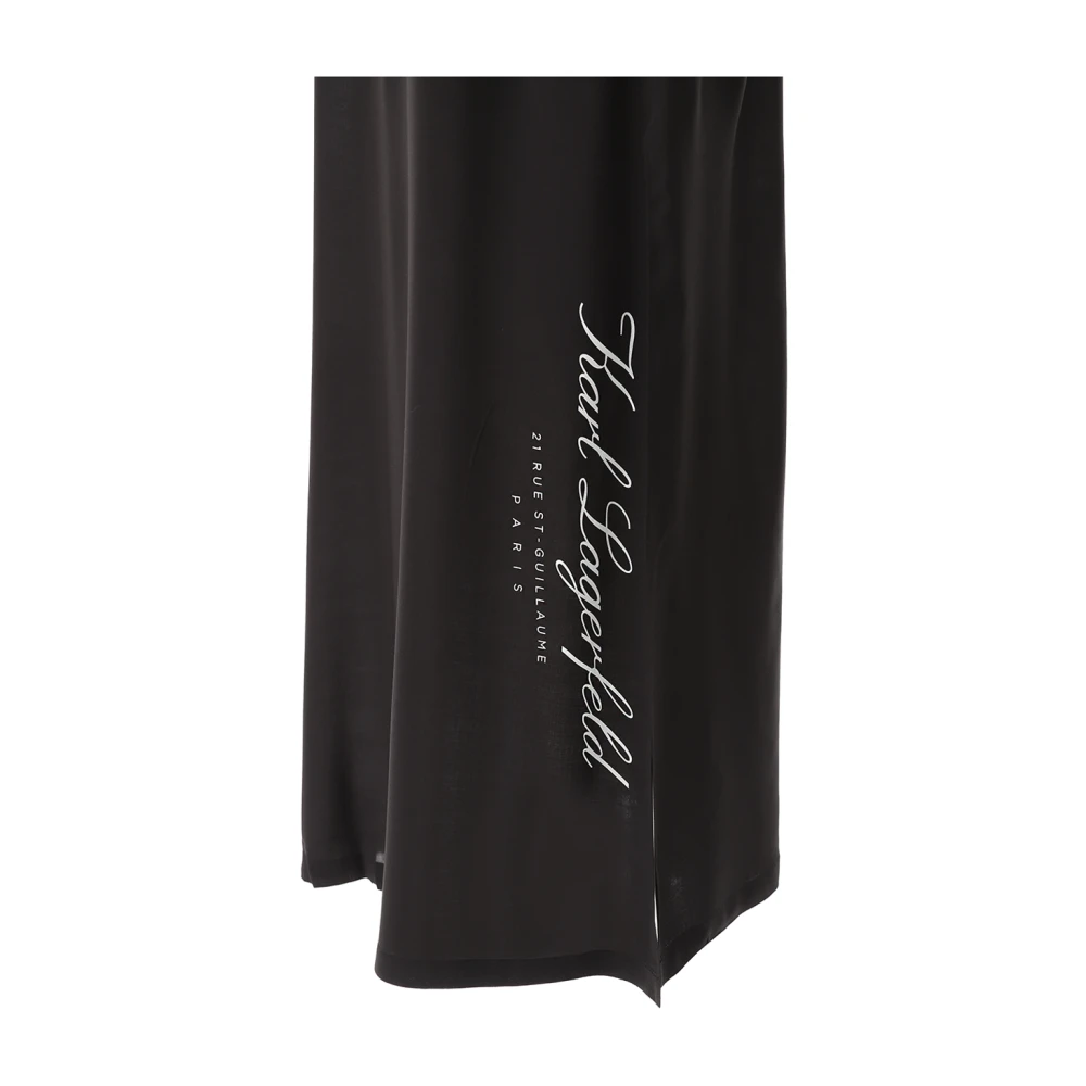 Karl Lagerfeld Strappy Beach Maxi Jurk Black Dames