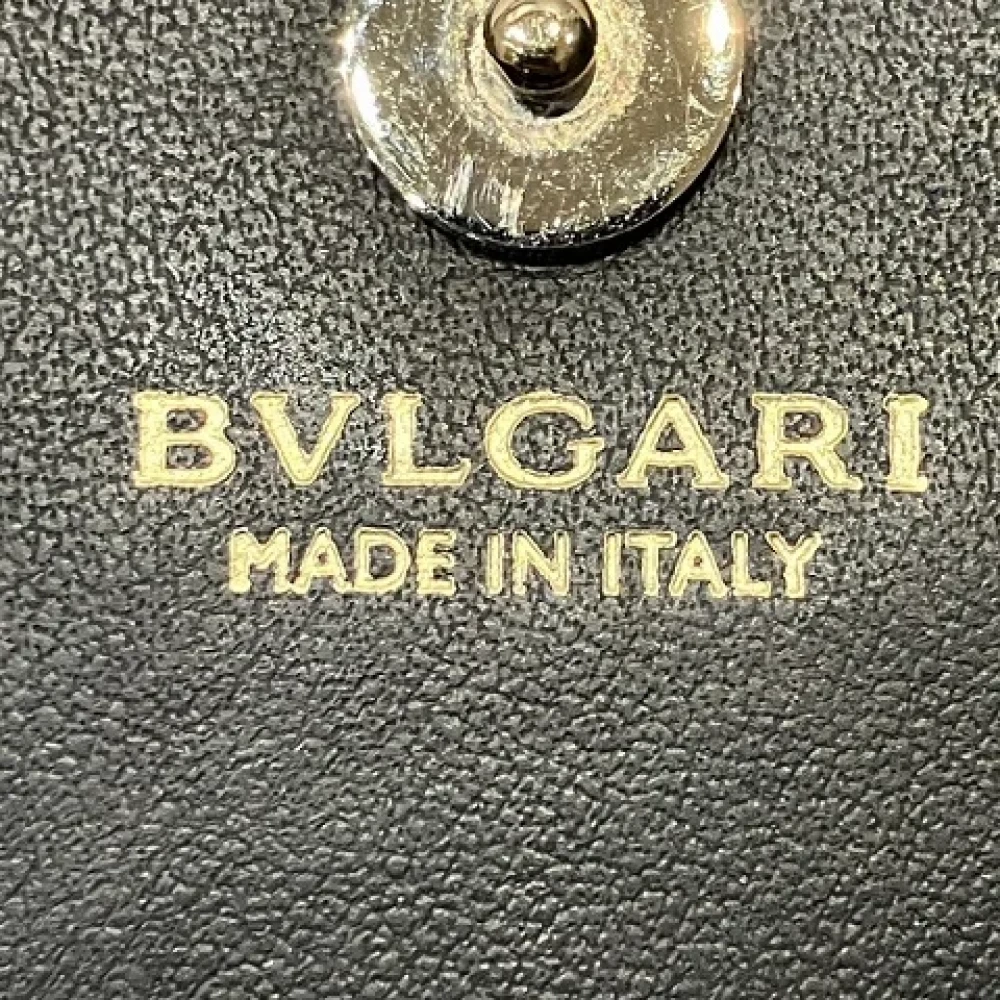Bvlgari Vintage Pre-owned Leather wallets Black Dames
