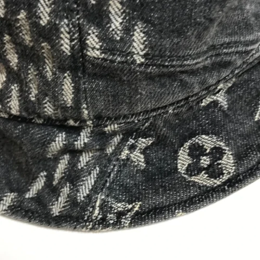 Louis Vuitton Vintage Pre-owned Cotton hats Black Dames
