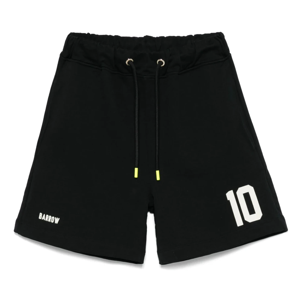 Barrow Zwarte Sweatshorts voor Mannen Black Heren