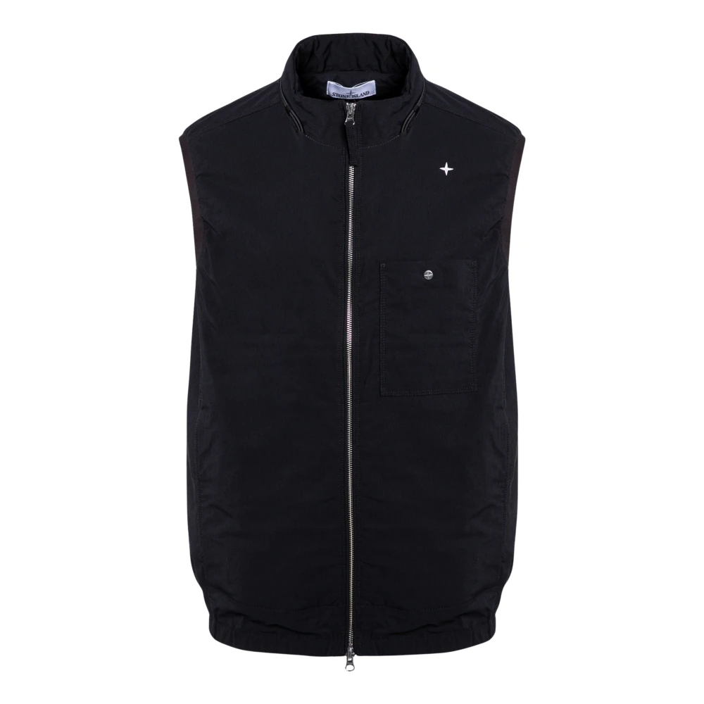 Stone Island Stijlvolle Puffer Vest Jas Blue Heren