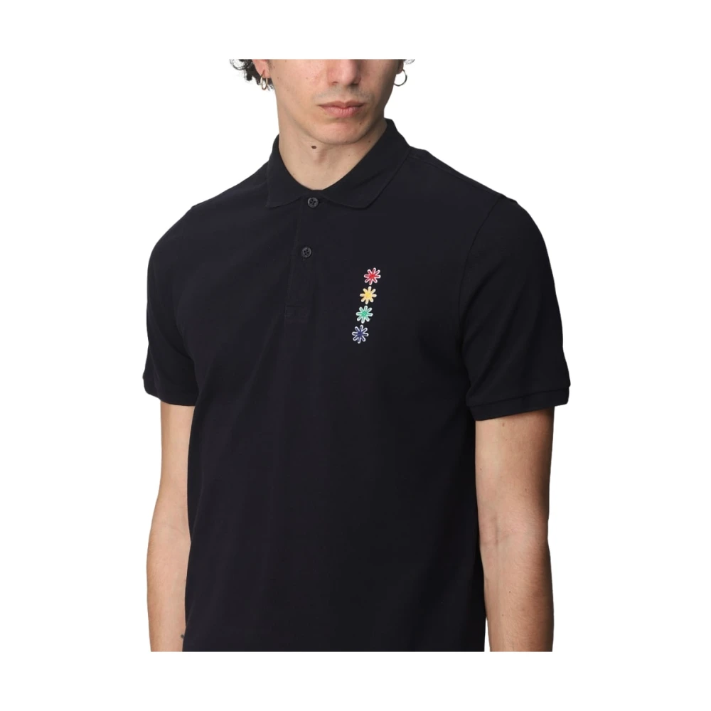 Manuel Ritz Polo Korte Mouw Blue Heren