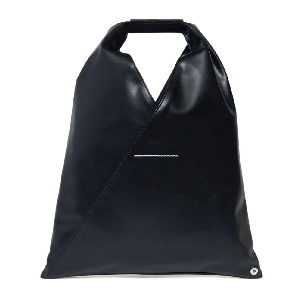 Maison Margiela Zwarte Driehoek Ontwerp Top Handtas Black Dames