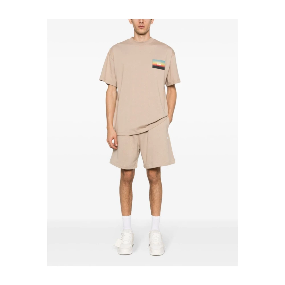 Msgm Neutrale shorts voor een stijlvolle look Beige Heren