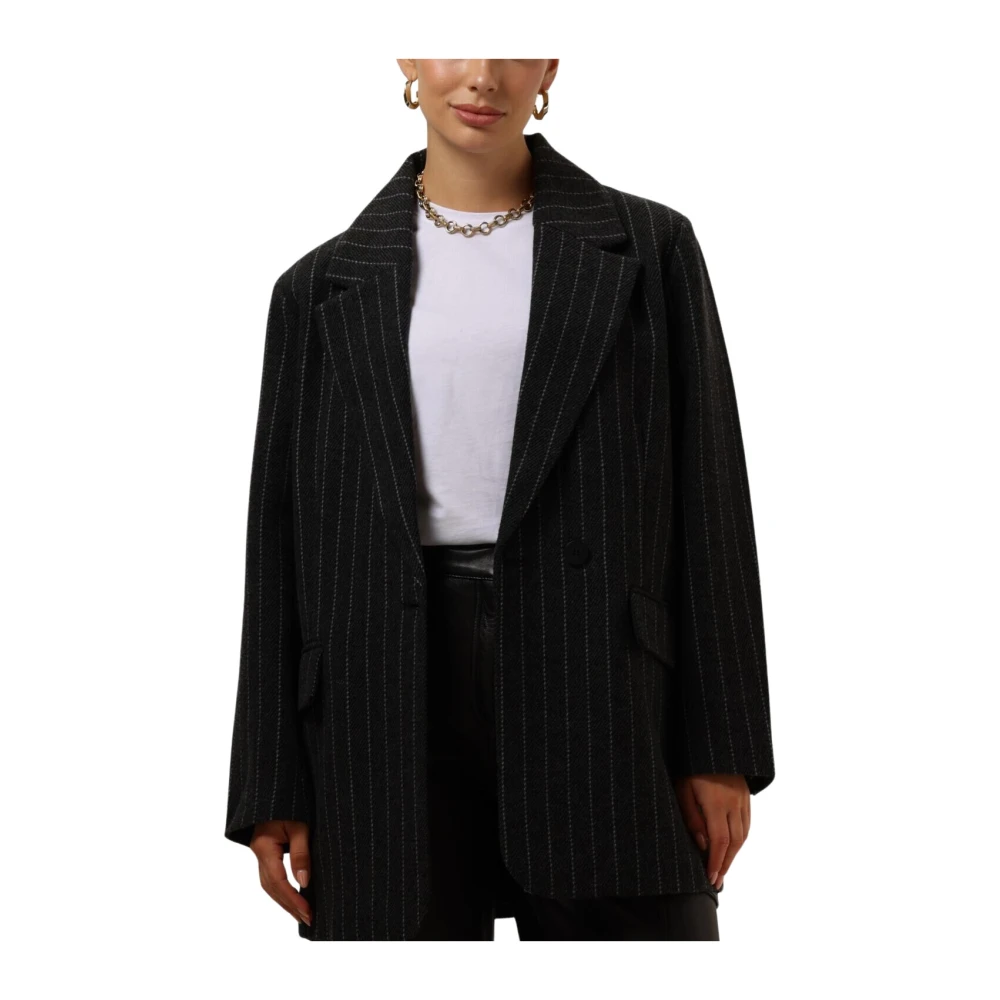Copenhagen Muse Zwarte Stijlvolle Blazer voor Vrouwen Black Dames