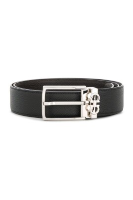 black-logo-buckle-leather-belt