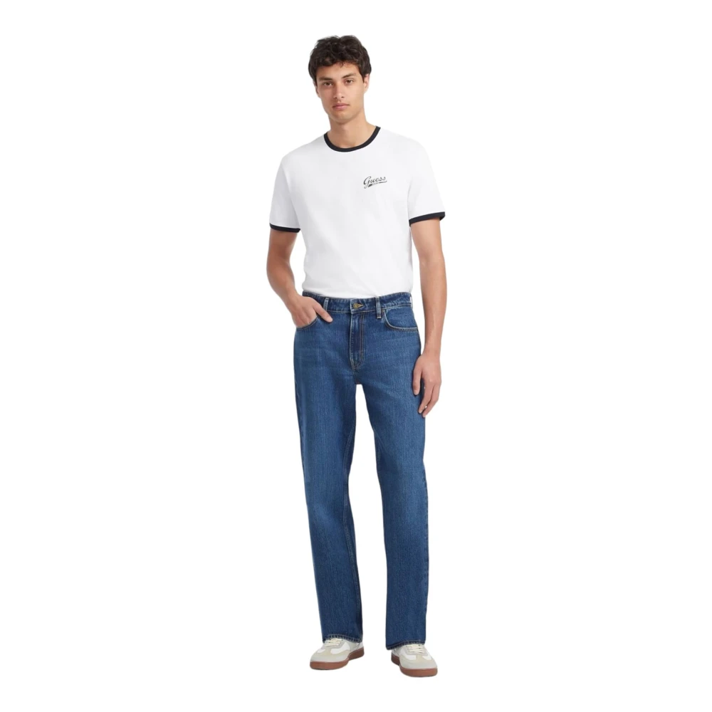 Guess Slim-fit Denim Broek Blue Heren