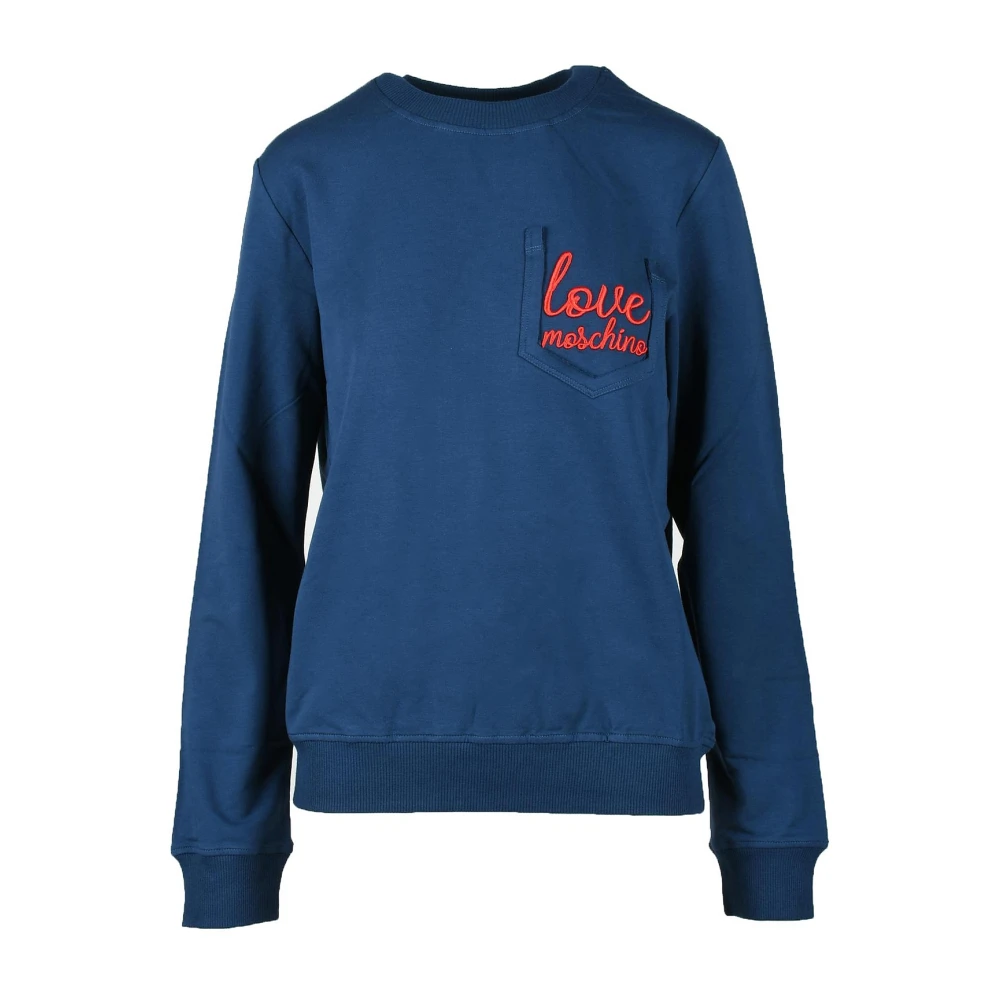 Love Moschino Sweatshirts Blue Dames