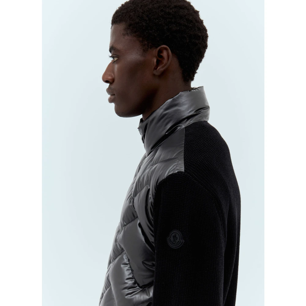 Moncler Gewatteerde Zip-Up Vest Black Heren