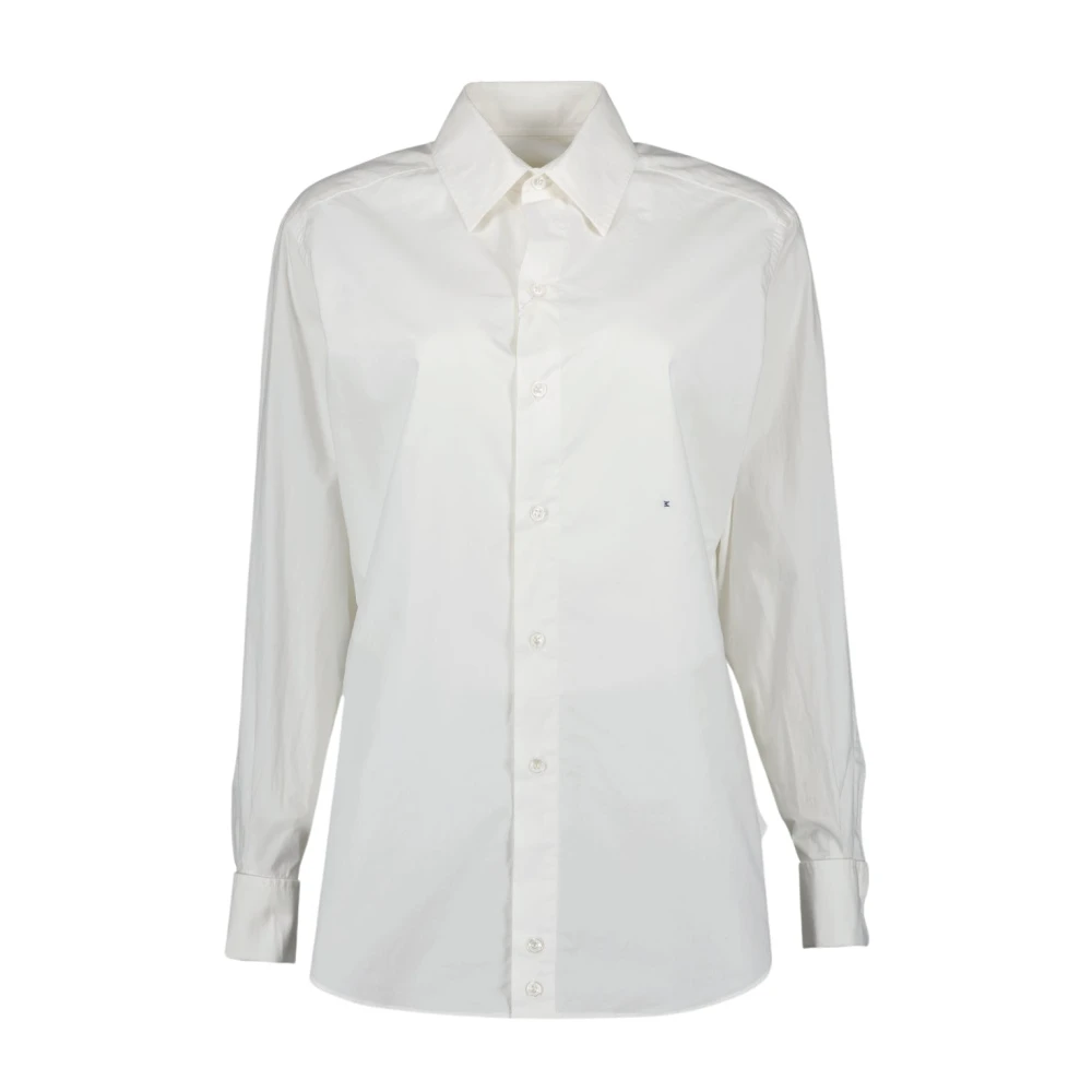 Maison Margiela Klassieke Witte Button-Up Overhemd White Dames