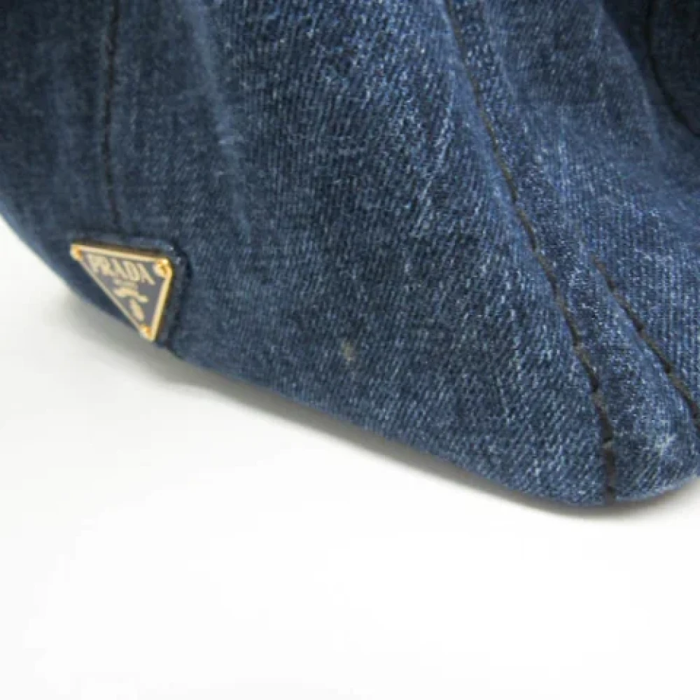 Prada Vintage Pre-owned Denim prada-bags Blue Dames