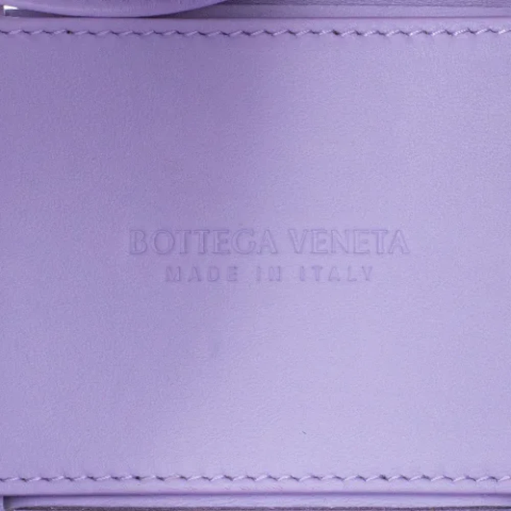 Bottega Veneta Vintage Pre-owned Leather handbags Purple Dames