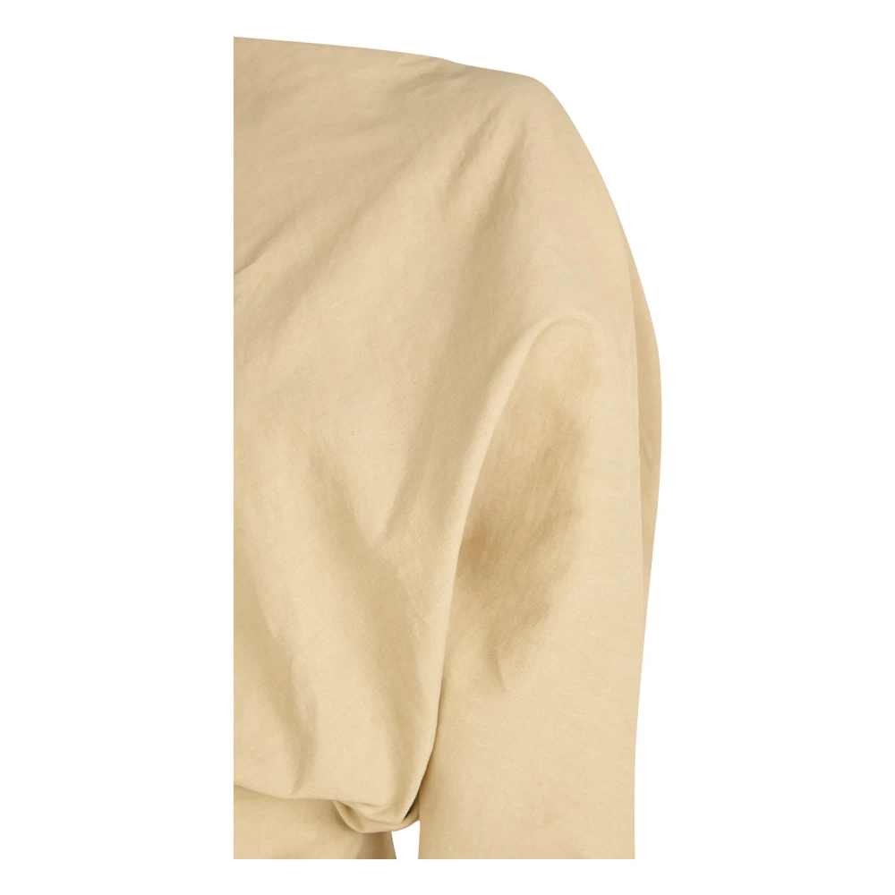 Cortana Mite lang beige jurk Beige Dames