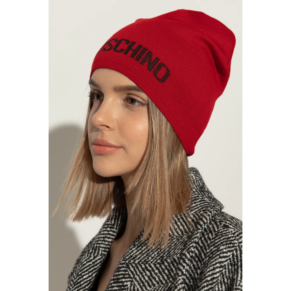 Moschino Pet met Logo Red Unisex
