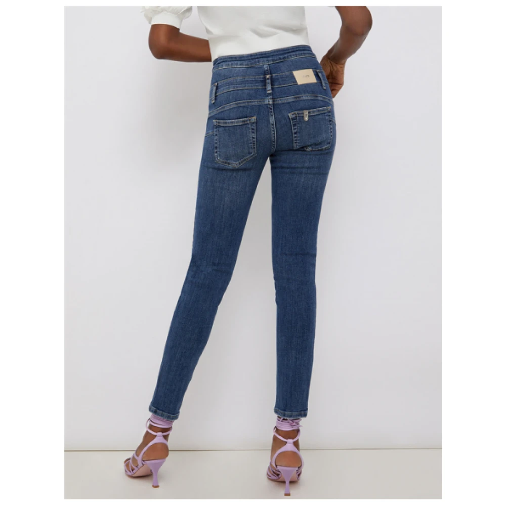 Liu Jo Hoge Taille Skinny Rampy Jeans Blue Dames