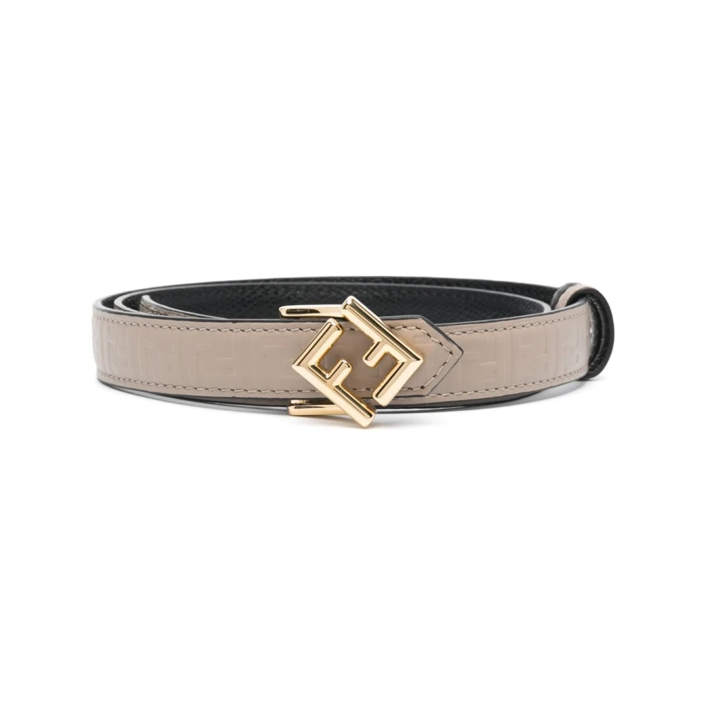 Fendi Women's Beige Nero Tortora Belt