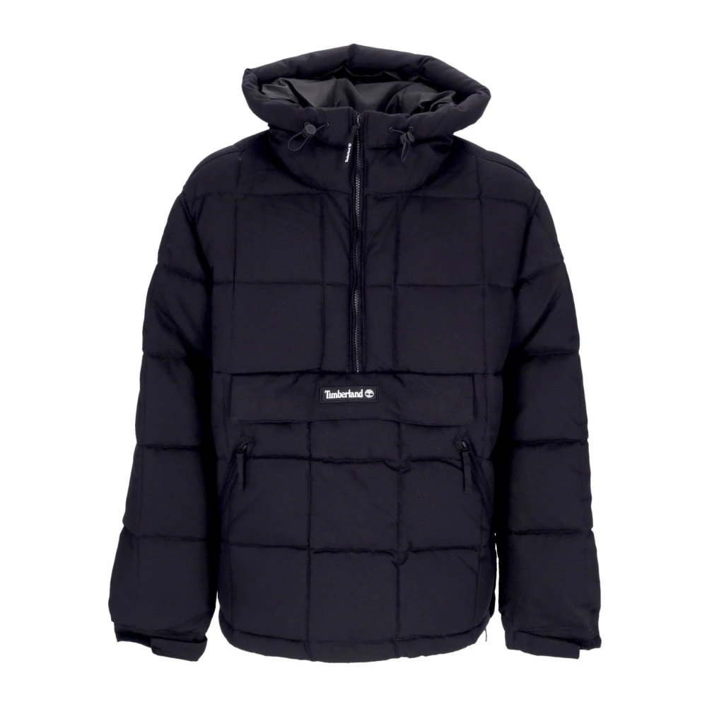 Timberland Zwarte Puffer Donsjas met Capuchon Black Heren