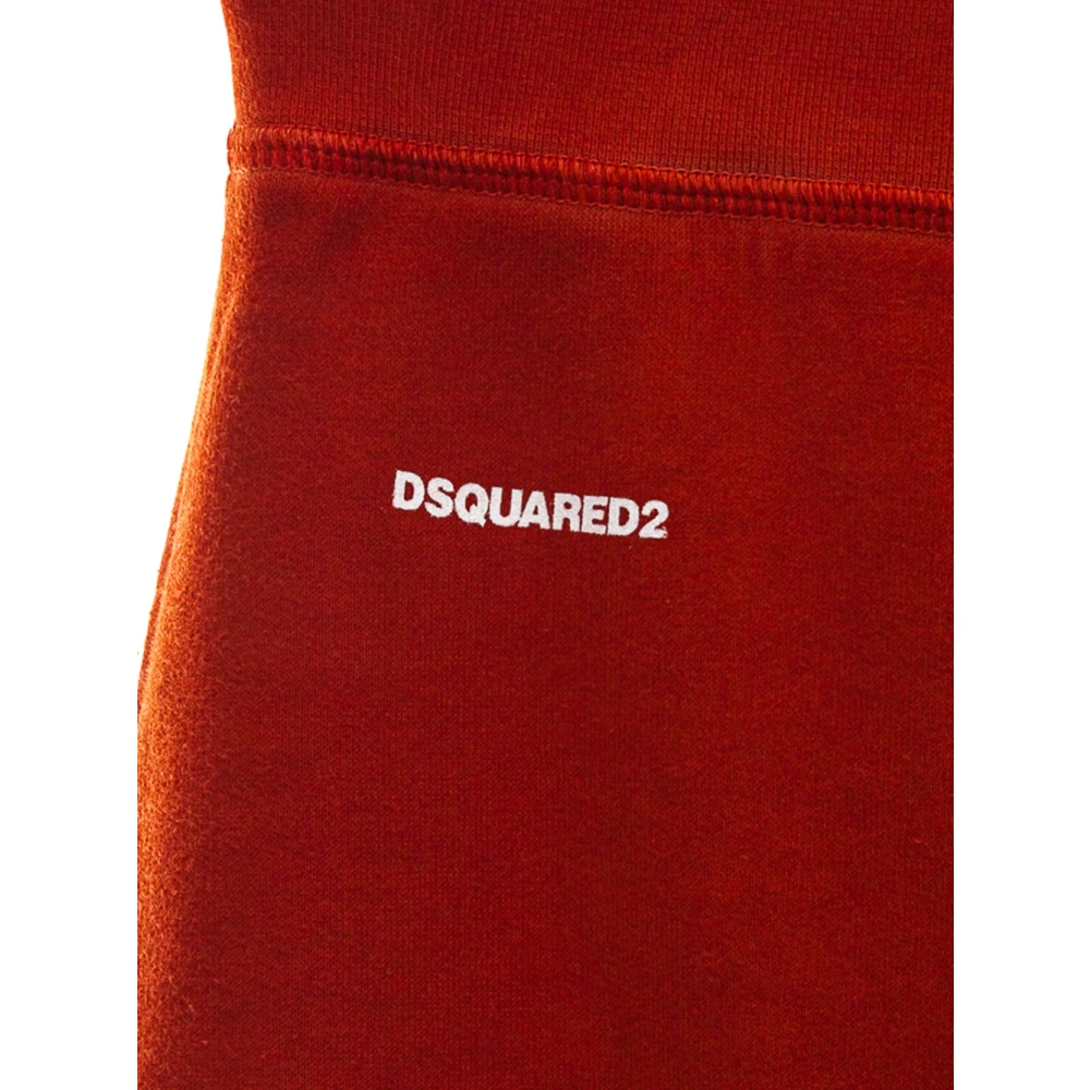 Dsquared2 Hoge Taille Flare Sweatpants Red Dames