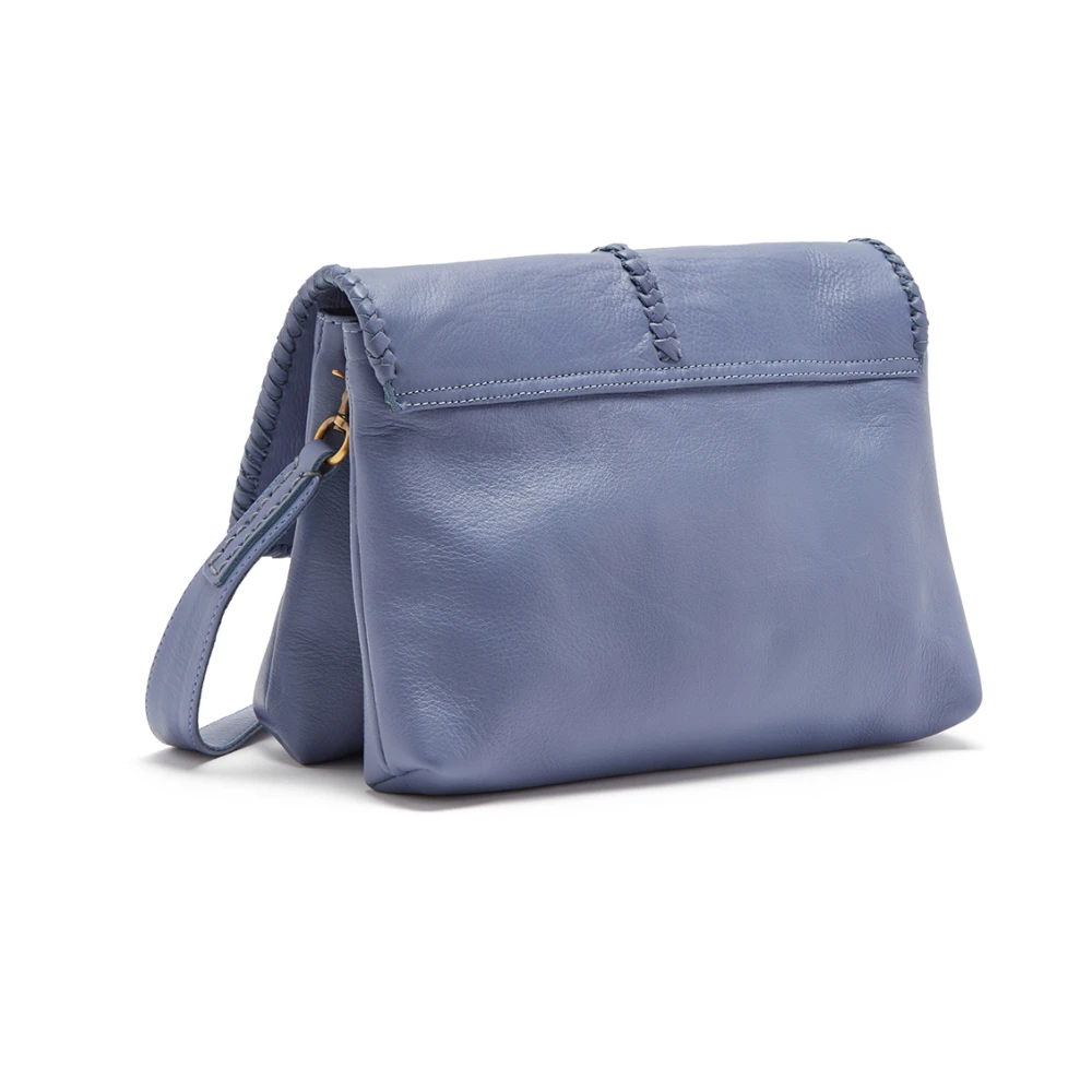 Maliparmi Geweven leren crossbody tas Blue Dames