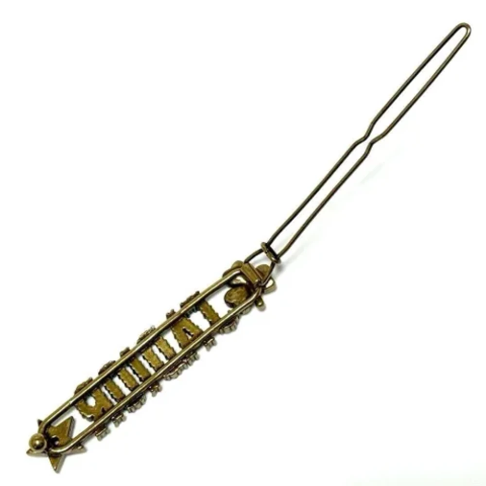 Dior Vintage Pre-owned Metal hair-accessories Yellow Dames