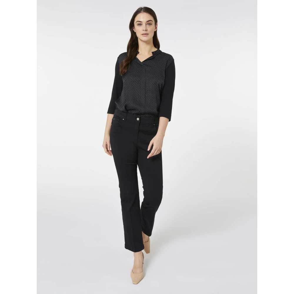 Elena Mirò Stijlvolle Denim Jeans Black Dames