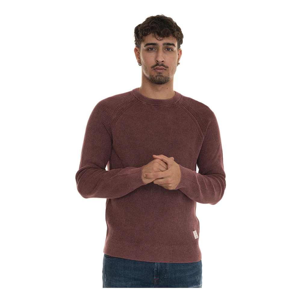 Gant Stone Washed Raglan Pullover Brown Heren