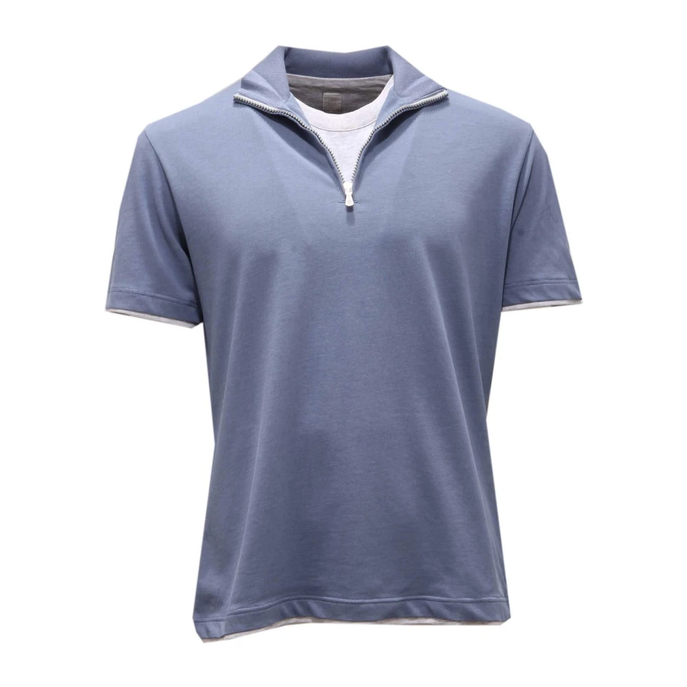 Eleventy Uomo Blu Top, S, New,