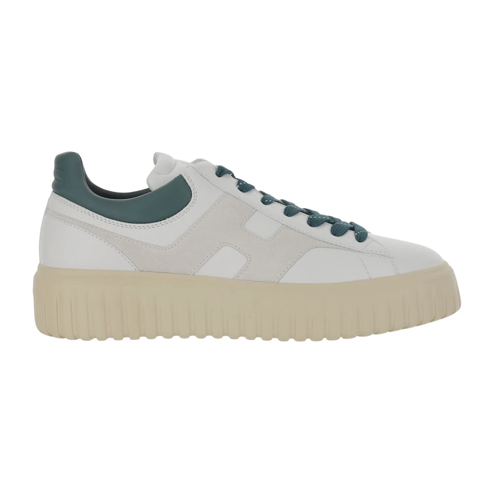 Hogan Men's Multicolor Stripes Leather Trainers Round Toe