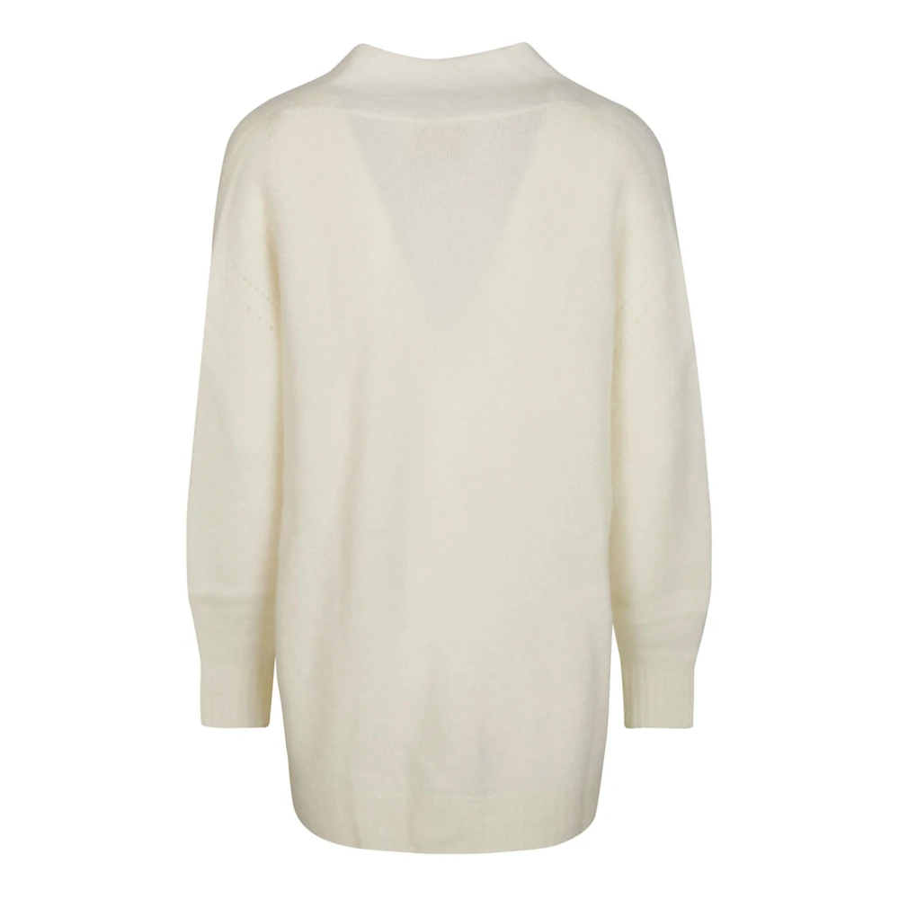 Momoni Lange Chamonix Cardigan White Dames