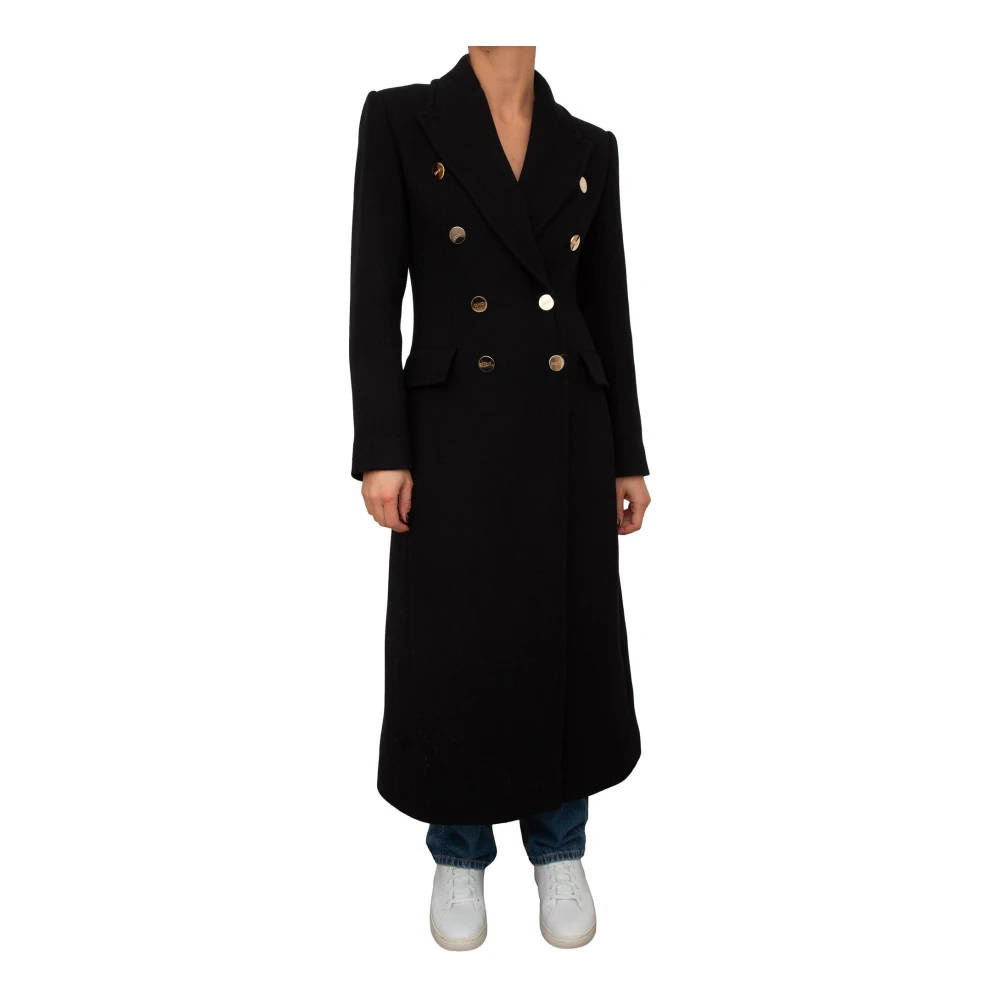 Liu Jo Elegante Zwarte Jas voor Vrouwen Black Dames