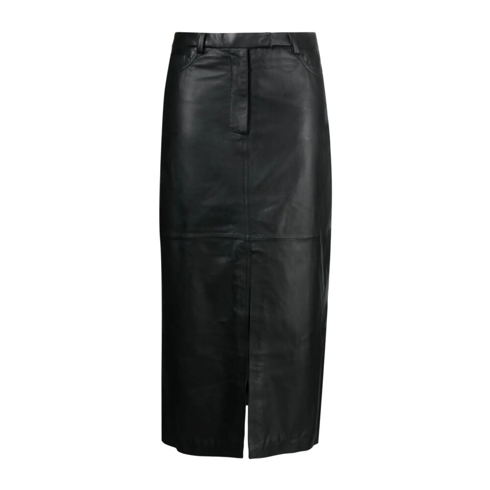 Lange leren rok outlet dames