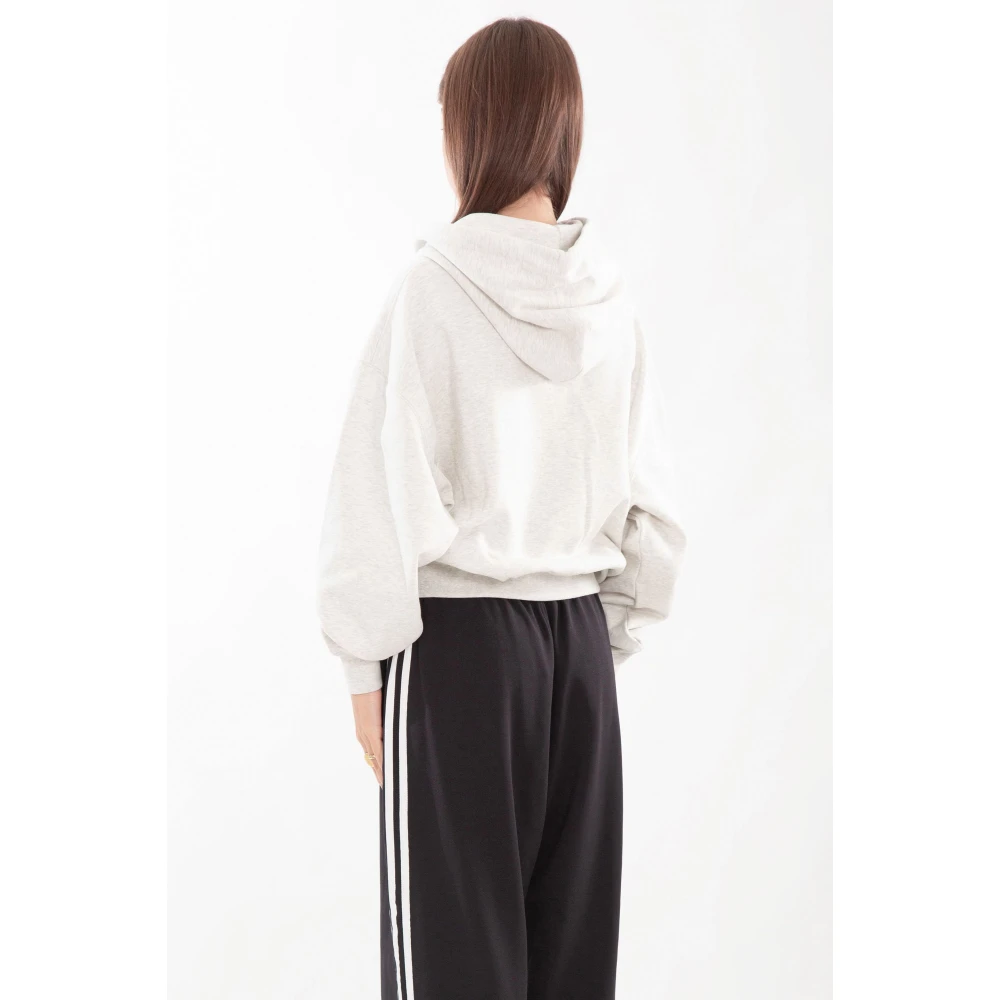 Y-3 Lichtgrijs Terry Boxy Hoodie Gray Dames