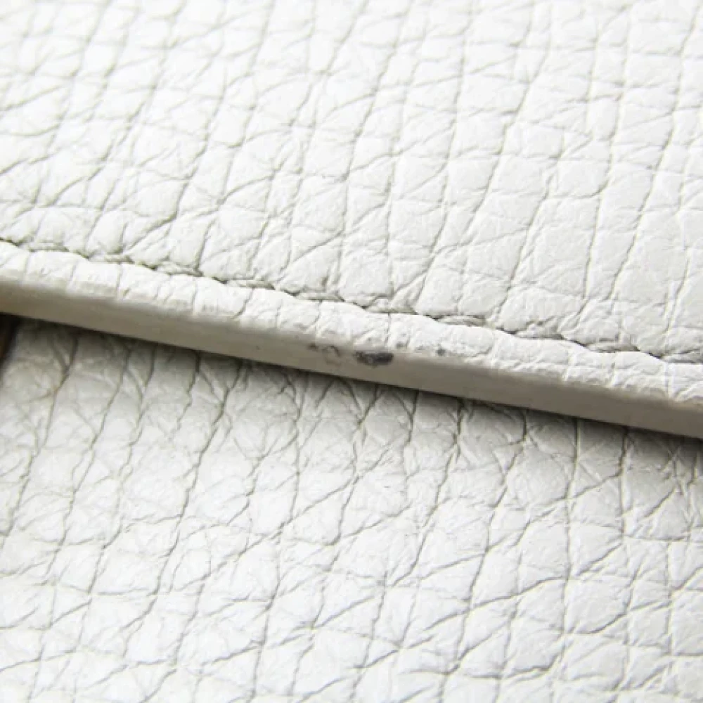 Bottega Veneta Vintage Pre-owned Leather wallets Beige Dames