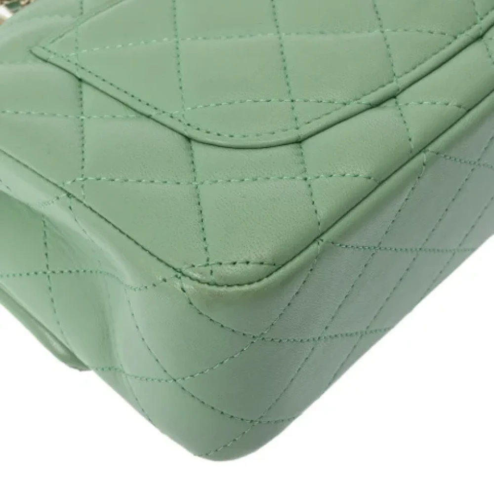 Chanel Vintage Pre-owned Leather chanel-bags Green Dames