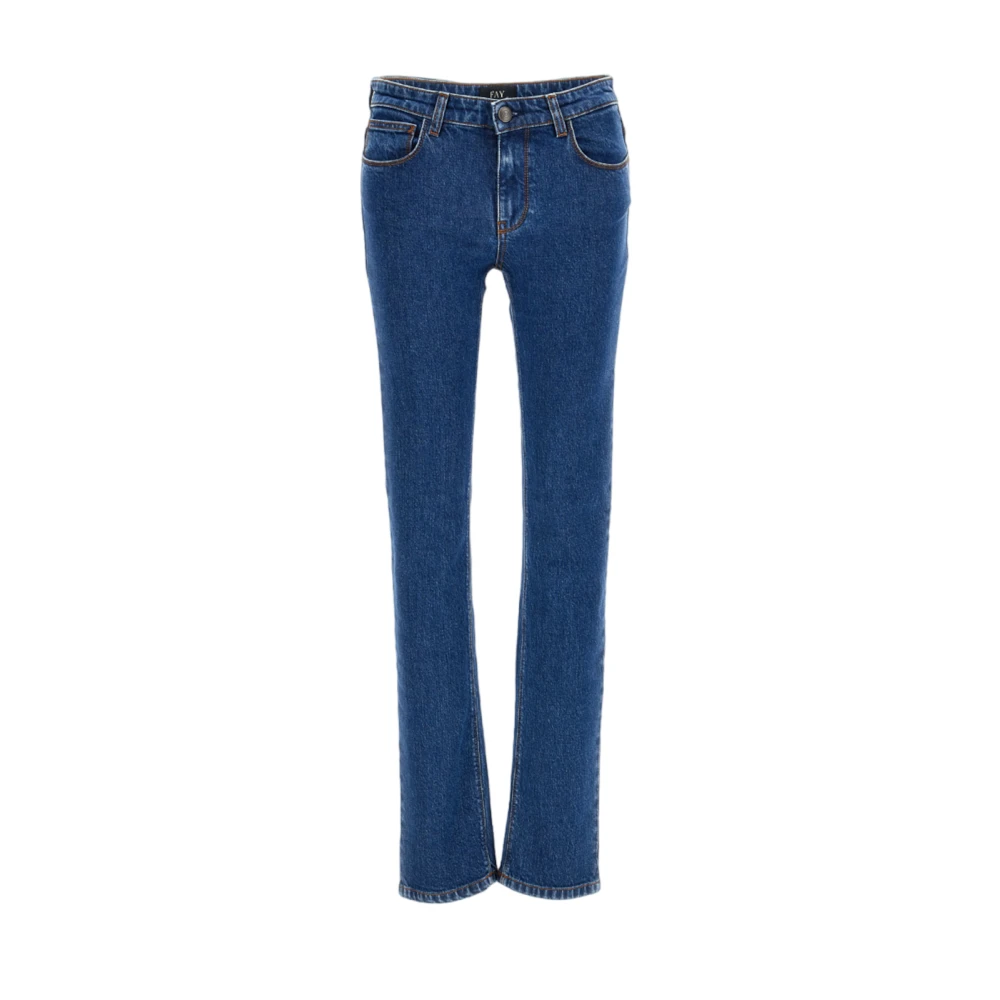 Fay Straight Jeans Blue Dames
