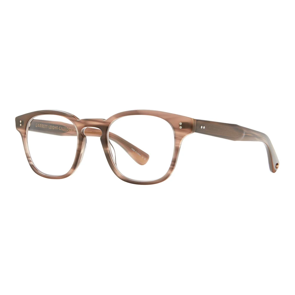 Garrett Leight Vierkante acetaat montuur zonnebril Brown Unisex