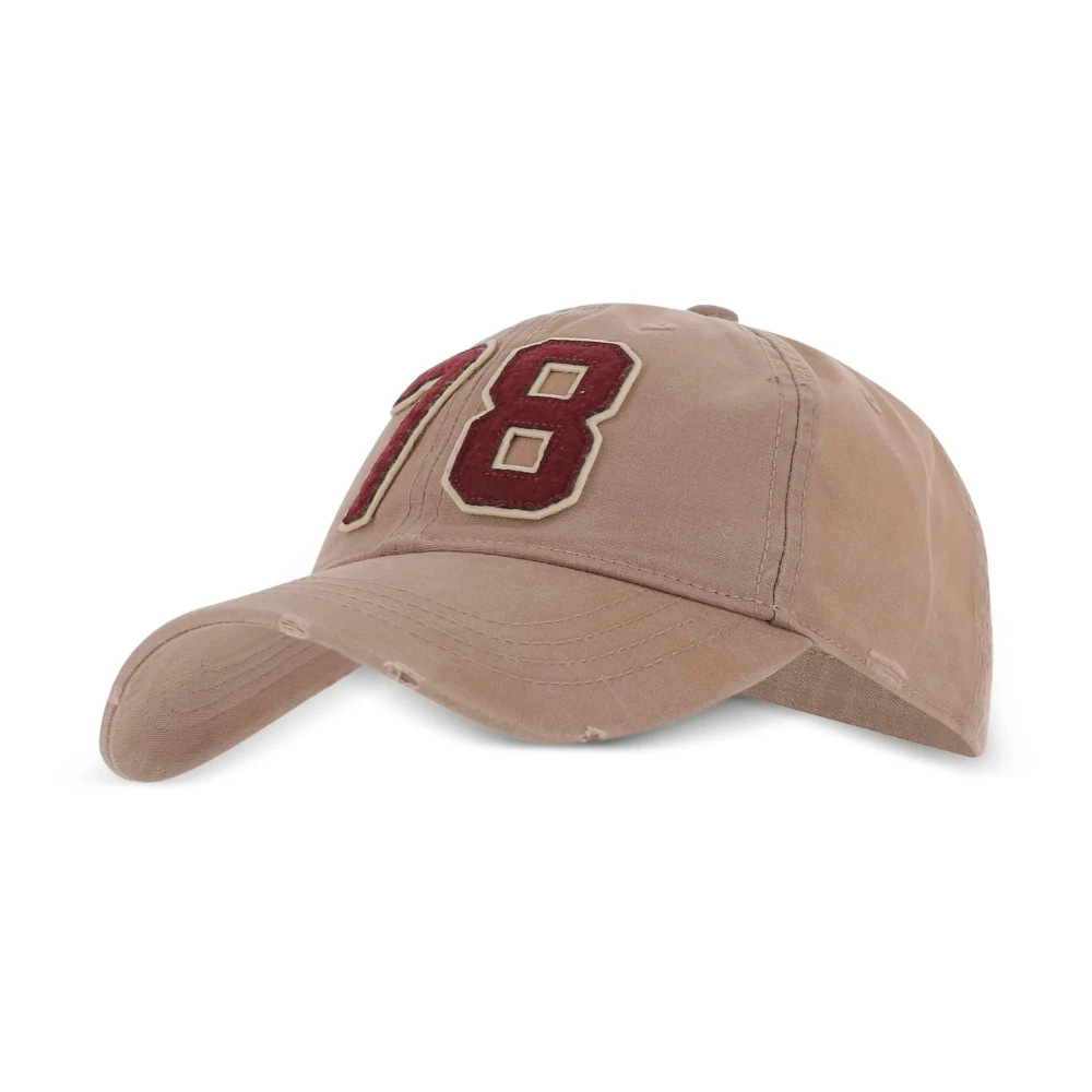 Golden Goose Unisex Beige Journey Baseball Cap