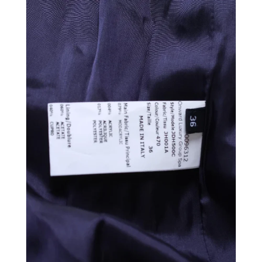 Jil Sander Pre-owned Fabric outerwear Blue Dames