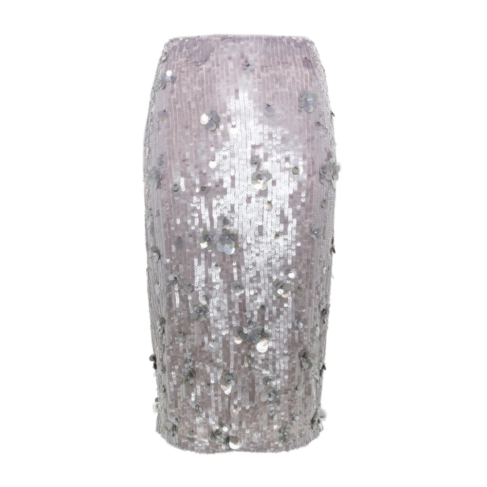 P.a.r.o.s.h. Lichtgrijs Melange Rok Gray Dames