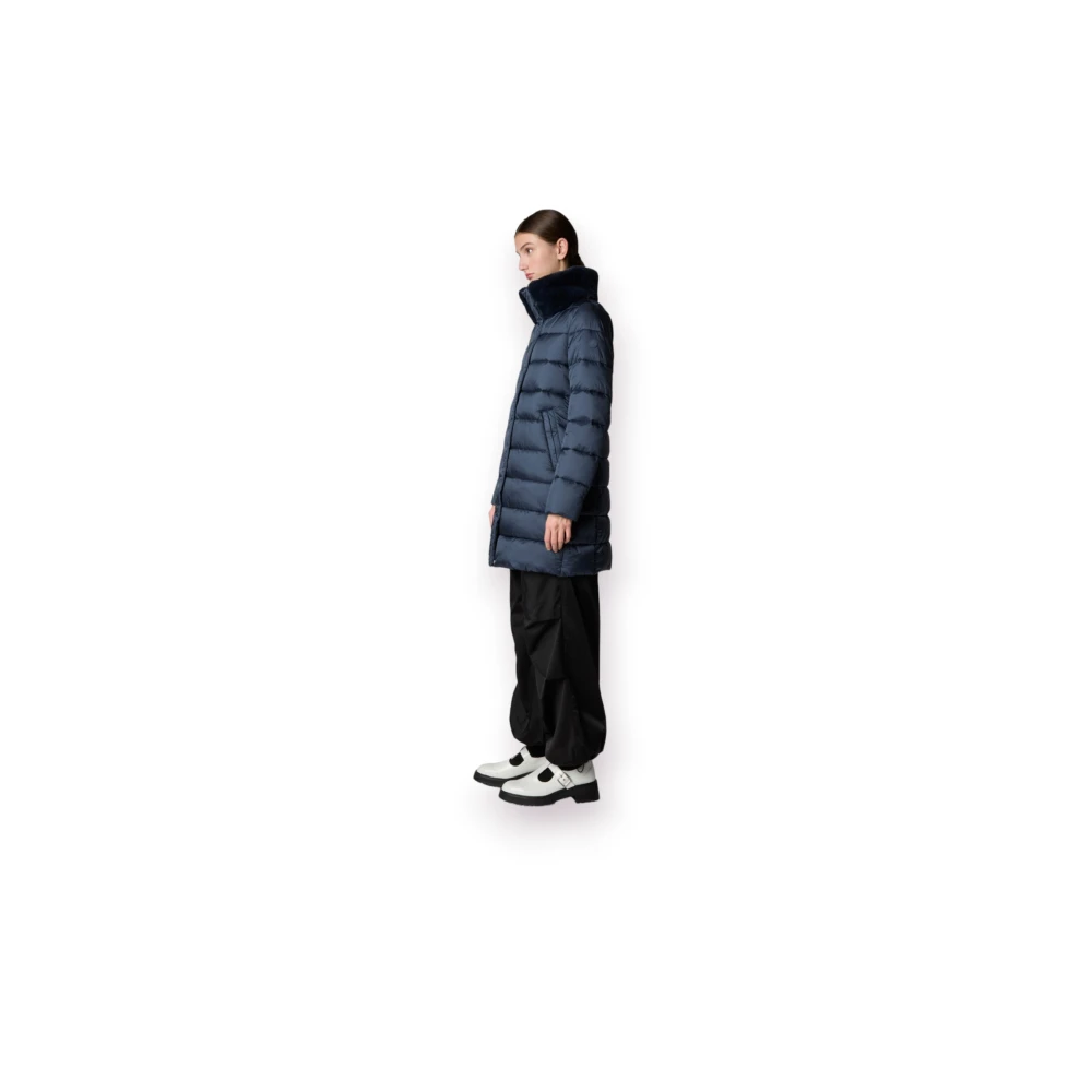 Save The Duck Lichtgewicht Parka Jas Blue Dames
