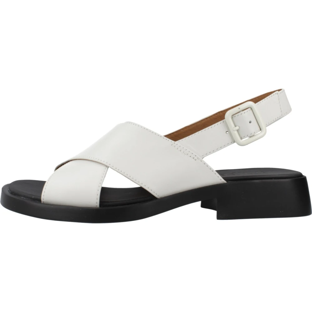Camper Donna Bianco - Sandali Piatti Eleganti Per Donne - Shoes - 38 Eu